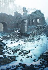 Artstation Snowy Bell In The Old Ruins Remy A S Diaz Fantasy Landscape Fantasy Art Landscapes Fantasy Places