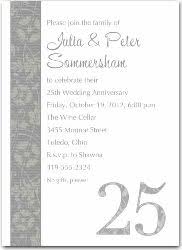 25th Wedding Anniversary Invitations Silver Renaissance 5054 25th Wedding Anniversary Wedding Anniversary Invitations 25th Wedding Anniversary Invitations