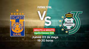 May 30, 2021 · cruz azul y santos se enfrentan en la gran final este domingo en el coloso de santa úrsula, partido de vuelta de la final del guard1anes 2021 de la liga mx, un duelo en el que conoceremos al nuevo campeón del futbol mexicano. Tigres Vs Santos Clausura 2018 En Vivo Minuto A Minuto Futbol Total