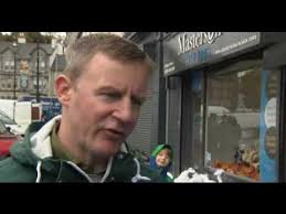 FORMER ARMAGH GAA STAR JUSTIN MCNULTY ON THE GROUND IN NEWRY AFTER STORM  CIARAN FLOODING