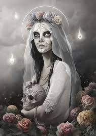 68 La Santa Muerte Ideas Santa Muerte Skull Art Dark Art Makeup, witch, horror, person, twilight, drawing, halloween. 68 la santa muerte ideas santa muerte