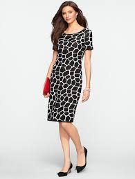 Talbots Giraffe Jacquard Sweater Dress Dresses Misses Dresses Sweater Dress Dresses For Sale