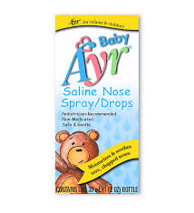 Relieves dryness from allergy, sinus and cold medications. Baby Ayr Saline Nose Spray Drops B F Ascher Company Inc