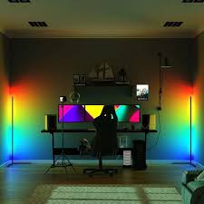 Place two minimal lamps in two corners and they will illuminate the. Minimalist Floor Lamp Rgb Led Colour Changing Lamp Corner Floor Lamp Standing Floor Lamp Floor Lamp Corner Floor Lamp Color Changing Lamp