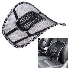 Vodool Car Seat Cover Comfort Car Massage Seat Cushion Lumbar Support For Office Chair Back Waist Brace Support Car Cushion Pad Araba Koltugu Minder Siyah Orgu