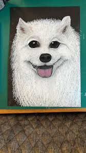 Creator: me Medium: oil pastels Subject: my dog I have adhd and autism  (adult diagnosis). I haven't created any art since I was a teenager (now  41). Trying to use art as