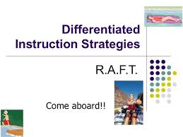 Differentiated Instruction Strategy Raft Differentiated Instruction Strategies Differentiated Instruction Differentiation