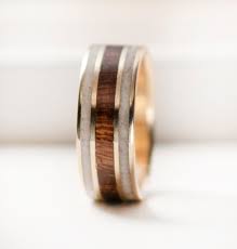Mens Wedding Band Mens Gold Wedding Ring With Wood And Antler By Stagheaddesigns On Etsy Www Ets Mens Wedding Bands Mens Wedding Rings Gold Antler Wedding Band