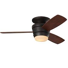 Featuring reversible blades, the fan's contemporary brushed nickel finish is complemented by both the walnut blade finish and the maple. Mazon 44 Oil Rubbed Bronze Integrated Led Indoor Flush Mount Ceiling Fan With Light Kit And Remote 3 Blade Walmart Com Walmart Com