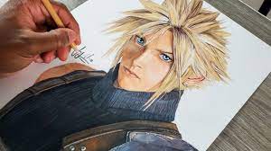 1 x cloud storage backblaze (recommended). Drawing Cloud Strife Final Fantasy 7 Remake Youtube