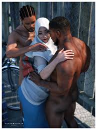 Dahlia and 2 BBCs- Hijabophilia - Porn Cartoon Comics