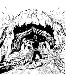 Make a coloring book with sea monster for one click. Getting Eaten By Sea Monster Coloring Page Kids Play Color