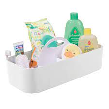 Munchkin dingray xylophone bath toy. Mdesign Baby Bath Box Tote Box With Handle Playroom Storage Tray With 11 Compartments For Shampoo Conditioner Powder Medicine Other Baby Accessories White Buy Online At Best