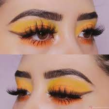 Maquillaje Amarillo Yellow Eye Look Sombra Amarilla Delineado Cafe Maquillaje Hermoso De Ojos Maquillaje De Ojos Maquillaje Amarillo