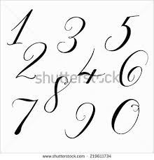 Numbers Lettering Alphabet Caligraphy Modern Calligraphy Alphabet