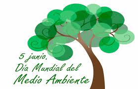 El logotipo del programa de las naciones unidas para el medio ambiente, en el fondo un prado con el bosque. 5 De Junio Dia Mundial Del Medio Ambiente 2021