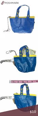 Ikea Mini Shopper Bag Charm Key Charm Keychain Shopper Bag Coin Bag Bag Charm