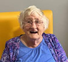It is with sadness we inform you of the passing of Eva Patterson. 12th  March 2025, peacefully surrounded by her family, at the Millcroft Care  Home. Margaret Evelyn “Eva”, formerly of Cornashee,
