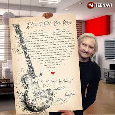 I Can T Tell You Why Lyrics With Heart Typography Guitar And Eagles Autographs Canvas Poster Teenavi