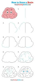 How To Draw A Brain Really Easy Drawing Tutorial Drawing Tutorial Drawing Tutorial Easy Easy Drawings