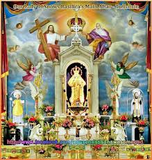 Our Lady Of Snow Mother Mary Painting Art