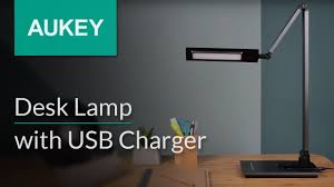 Perfectly suited to your study or ready to bring brightness to your office desk, this lamp adds a touch of nature to modern lighting functionality for any desk space. Aukey Led Desk Lamp With Usb Charger Lt St22 Youtube