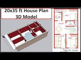 Everyone is always fascinated when they learn about how small our house is for our family of 4. 20x35 House Plan 700 Sq Ft House Plan 20x35 Ghar Ka Naksha 20x35 House 3d Model Youtube