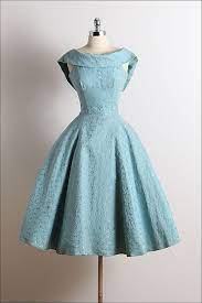 Vintage Scoop A Line Sleeveless Knee Length Lace Blue Homecoming Dress Vintage Kleider Kleider 50er Schone Kleider