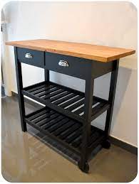 desserte ikea forhoja hack une version diy de l ikea chariot de cuisine cuisine americaine cuisines design