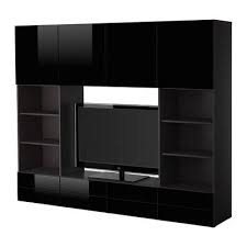 Meuble tv intense 332cm : Besta Combinaison Du Boitier Du Televiseur Brun Noir Noir Brillant S39005756 Avis Des Comparaisons De Prix
