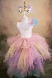 Unicorn Birthday Dress Unicorn Rainbow Dress For Girls Ball Etsy Unicorn Dress Birthday Dresses Unicorn Birthday