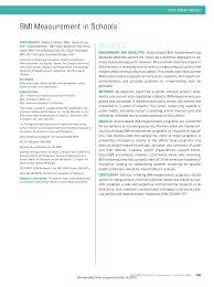 PDF) BMI Measurement in Schools