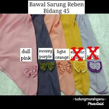 📌material heavy chiffon double layer. Tudung Bawal Sarung Reben Bawal Ribbon Bidang 45 Bawal Reben Viral Bawal Sarung Muslimah Labuh Shopee Malaysia