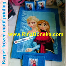 Spesifikasi karpet bulu karakter : Karpet Karakter Frozen Tebal Murah Rina Boneka