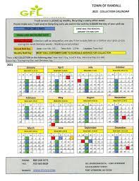 Competitively priced, with a focus on customer service, titan's trash wants to serve you! 2021 Garbage And Recycling Calendar Town Of Randall
