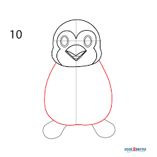 Draw a long sleek oval with a small overlapped head on the top of the oval also draw a curved line on the head as a mark. How To Draw A Penguin Step By Step Pictures