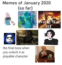 Important news for this subreddit (self.2020memes). Memes Of 2020 We Have So Far Starterpacks