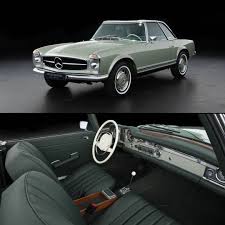 Beautiful Classic In Pale Green Metallic This 1968 Mercedes Benz 280 Sl Comes Elaborately Restored With Mercedes Benz Cars Mercedes Benz Classic Mercedes Benz