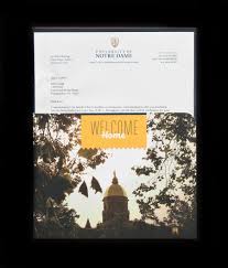 Notre Dame Acceptance Packet Jenny Tondera Art Direction Design College Marketing Higher Education Design College Acceptance