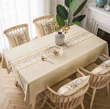 Nordic Waterproof Jacquard Tablecloth Topgears Shop Dining Table Cloth Wholesale Home Decor Table Cloth