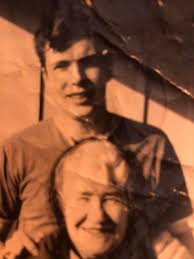 This photo is of my grandparents, Lilly Bird and Albert Tyrrell Bowers, but  known as Tyrrell. I call this the Bonnie and Clyde photo. Nan was a net  braider and grandad was