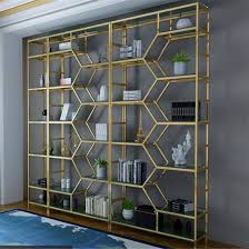 They have a larger viewable area that keeps your awards and souvenirs in full 5. China Light Luxury Iron Metal Racks Bookshelf Gold Creative Shelf Living Room Partition Display Cabinet China Metal Shelf Display Shelf