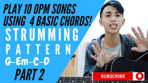 Up to 4 chord guitar songs. Play 10 Opm Songs Using Four 4 Basic Chords Tagalog Guitar Tutorial G Em C D Chords Youtube