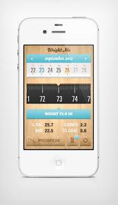 Weight Me Iphone App Iphone App Design Mobile App Inspiration Mobile Web Design