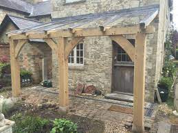 Solid Oak Glass Porch Structural Oak Frame Staddle Stones Delivered And Insta Glass Porch Porch Design House Entrance