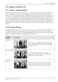 In den übungen sollen sie partizipialkonstruktionen bilden und. Grundschule Unterrichtsmaterial Facherubergreifend Yoga Englisch