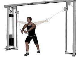 It is most often used to connect two devices of the same type, e.g. Cable Crossover Exercise Bodybuilding Wizard