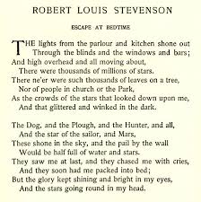 Escape At Bedtime By Robert Louis Stevenson Best Poem Ever Poetry Words Poetry Books Childrens Poetry