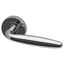 See more ideas about door handles, internal door handles, internal doors. Door Handles Galaxy Designer Internal Door Handles On A 51mm Round Rose In Polished Chrome From Uk Door Handles