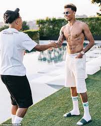 Shop the exact or find similar items spotted on artists. Dele Alli Teams Up With Jadon Sancho In Beverley Hills As Stars Make The Most Of Their Summer Break Daily Mail Online